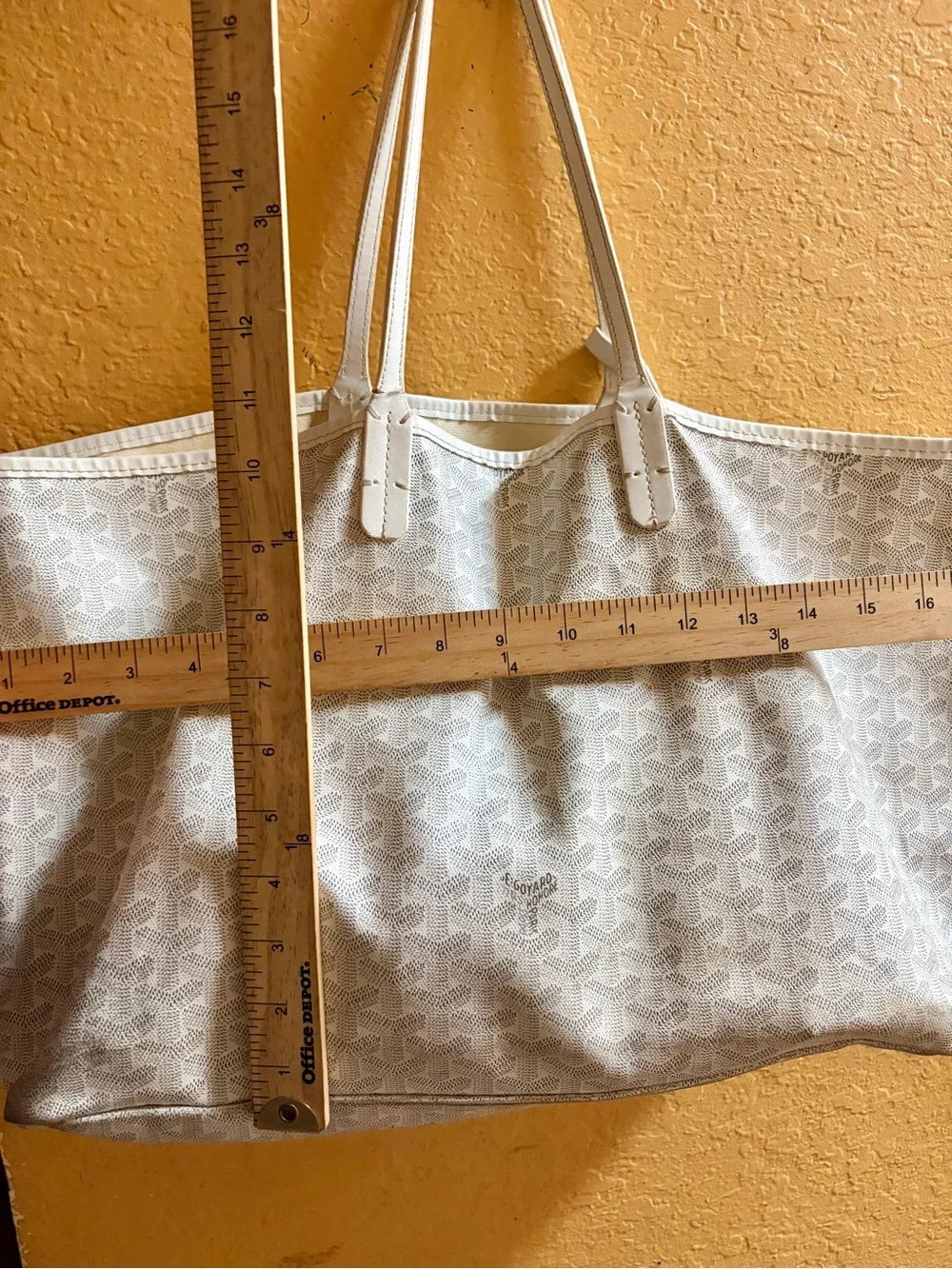 Goyard Off-White/Beige Patterned Saint Louis Tote